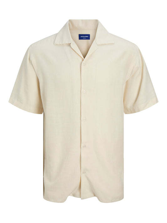 Jack&Jones Relaxed Fit JORCABANA Varenna Slub Antique White Shirt