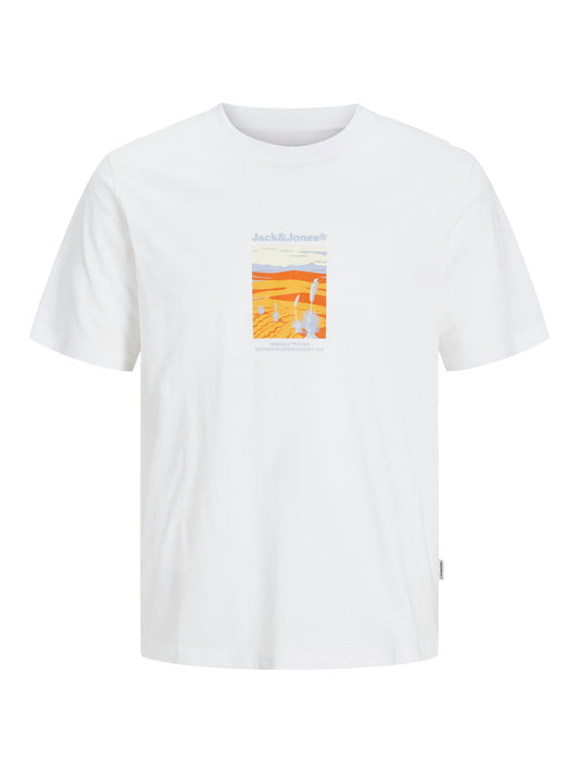 Jack&Jones Regular Fit JORSPLIT Bright White T-Shirt
