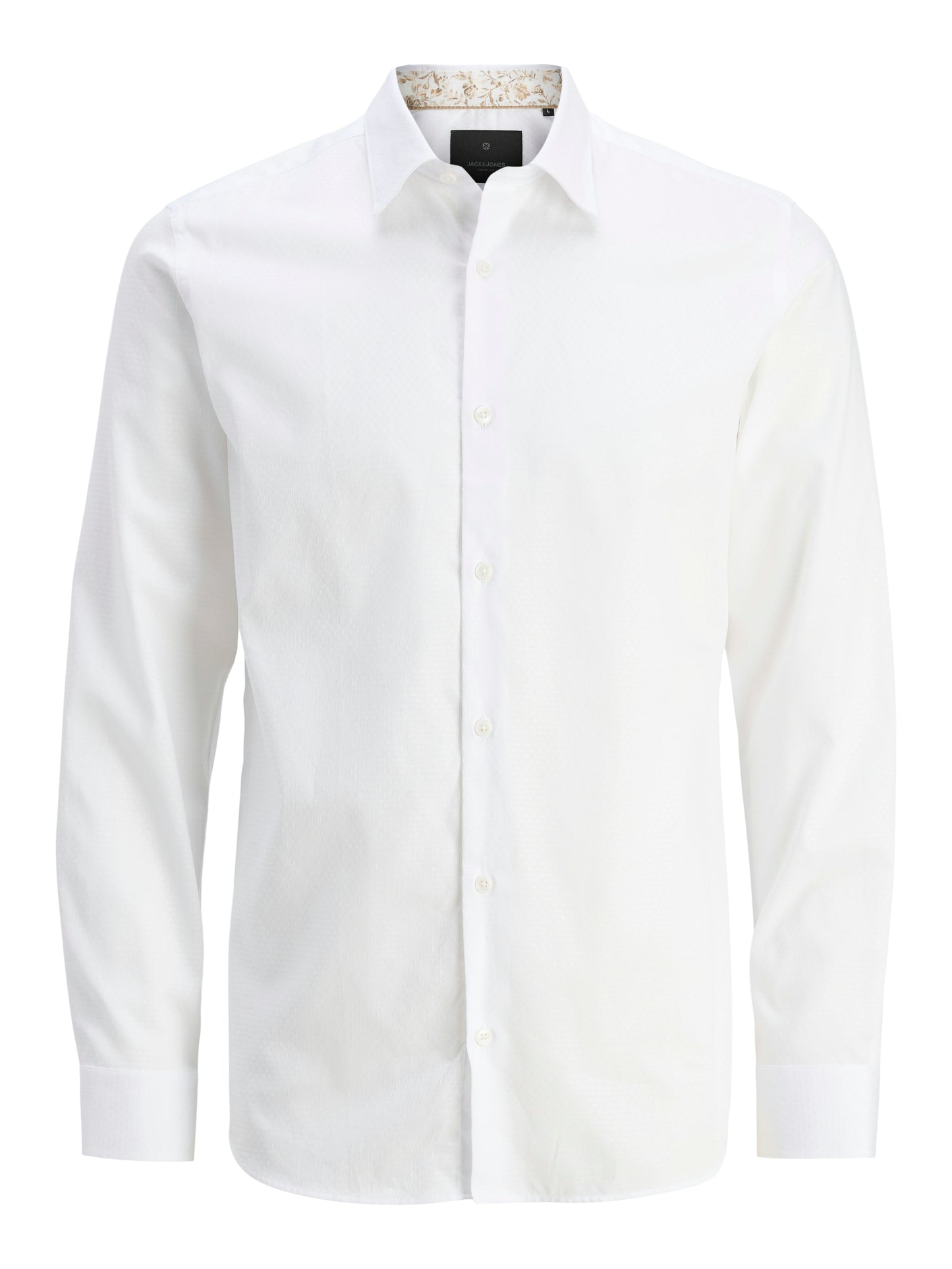Jack&Jones Comfort Fit JPRBLABARNES White Dobby Shirt