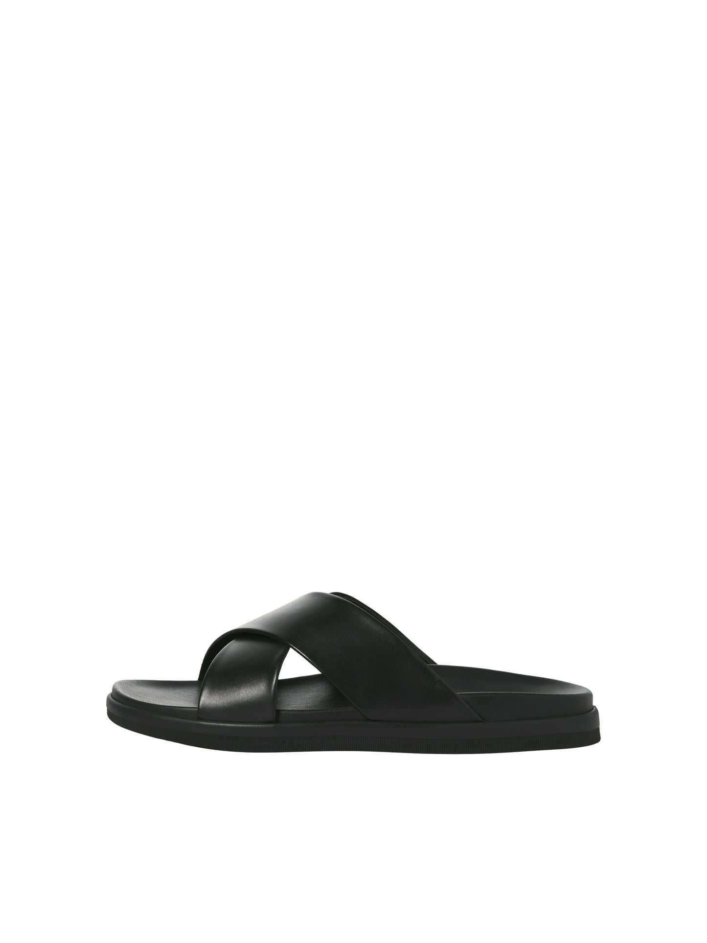 Jack&Jones JFWVERONA Black Leather Sandals