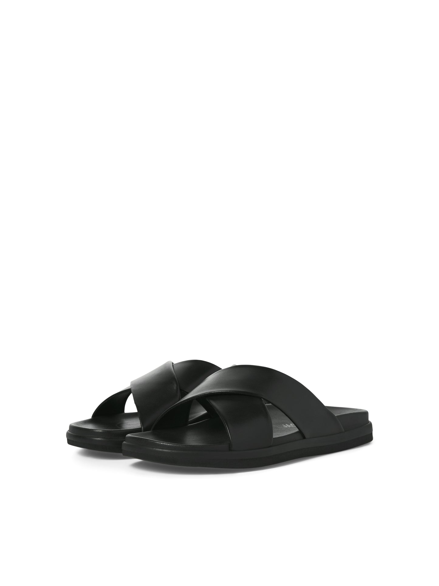 Jack&Jones JFWVERONA Black Leather Sandals