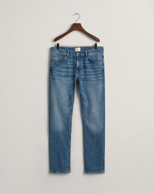 Gant Mid Blue Worn In Jeans