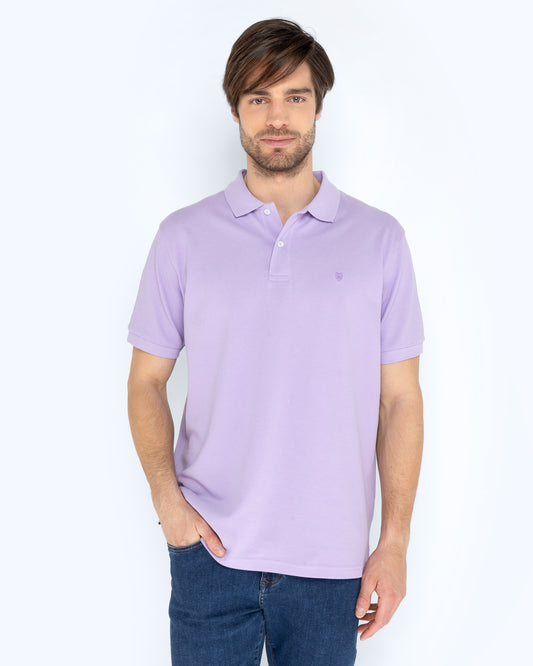 Bostonians Polo T-Shirt Lavender Pique Regular Fit