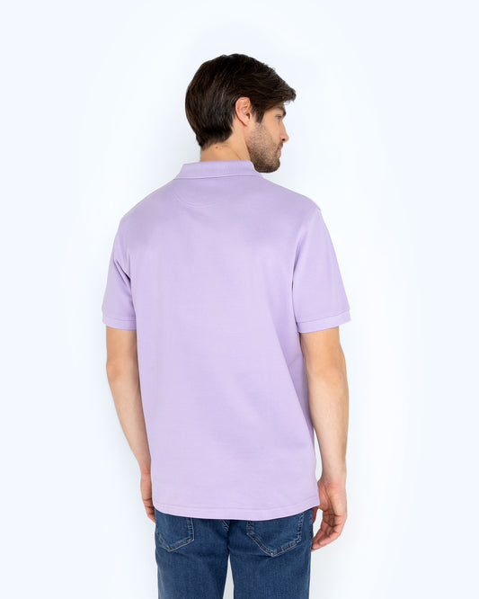 Bostonians Polo T-Shirt Lavender Pique Regular Fit