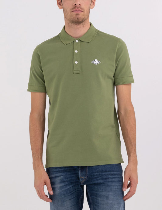 Replay Olive Green Polo T-Shirt