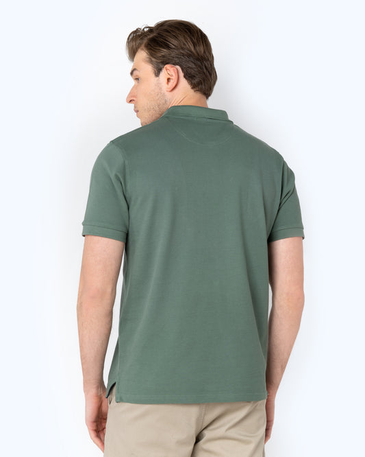 Bostonians Polo T-Shirt Khaki Pique Regular Fit