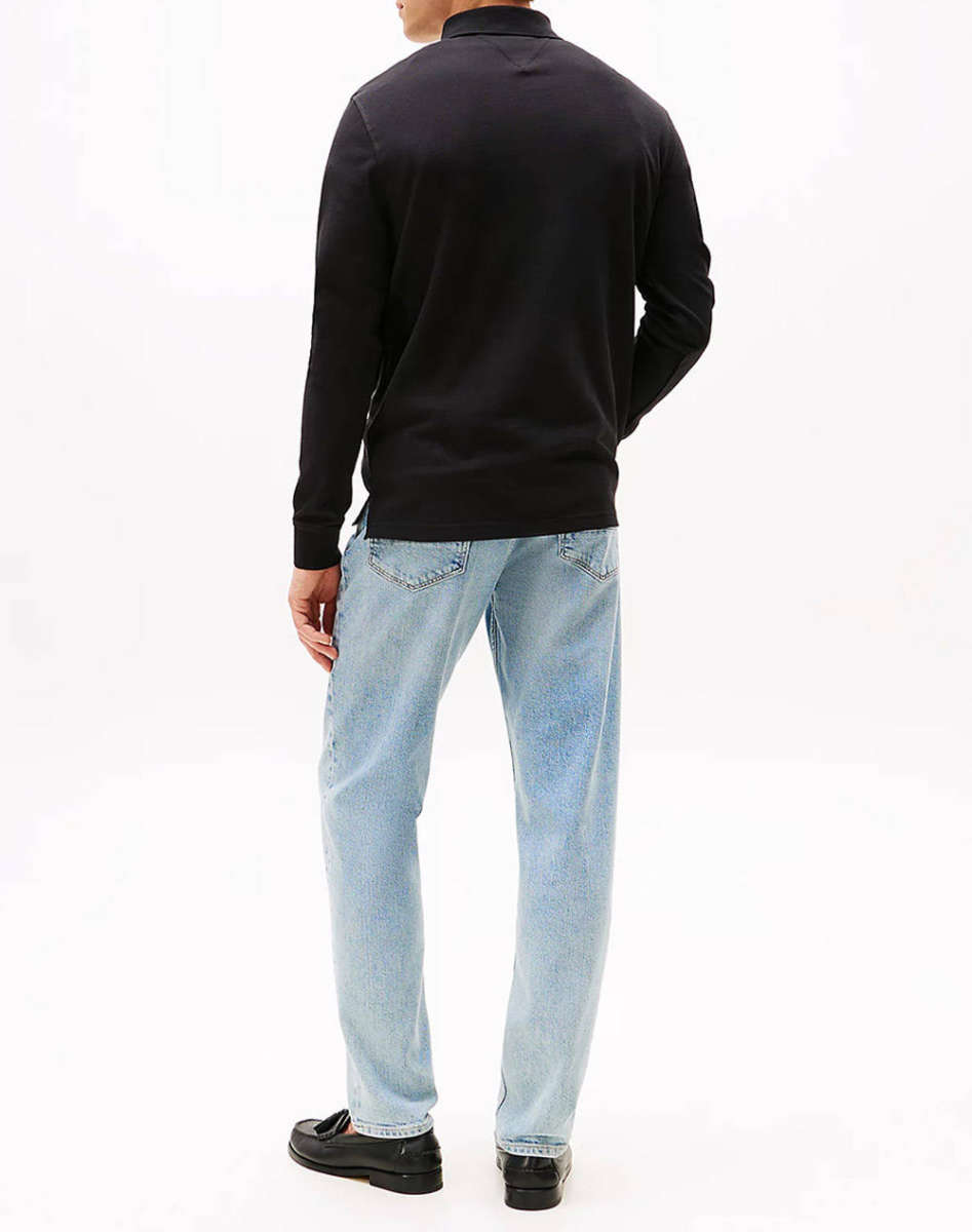 Tommy Hilfiger 1985 Regular LS Black Polo Shirt