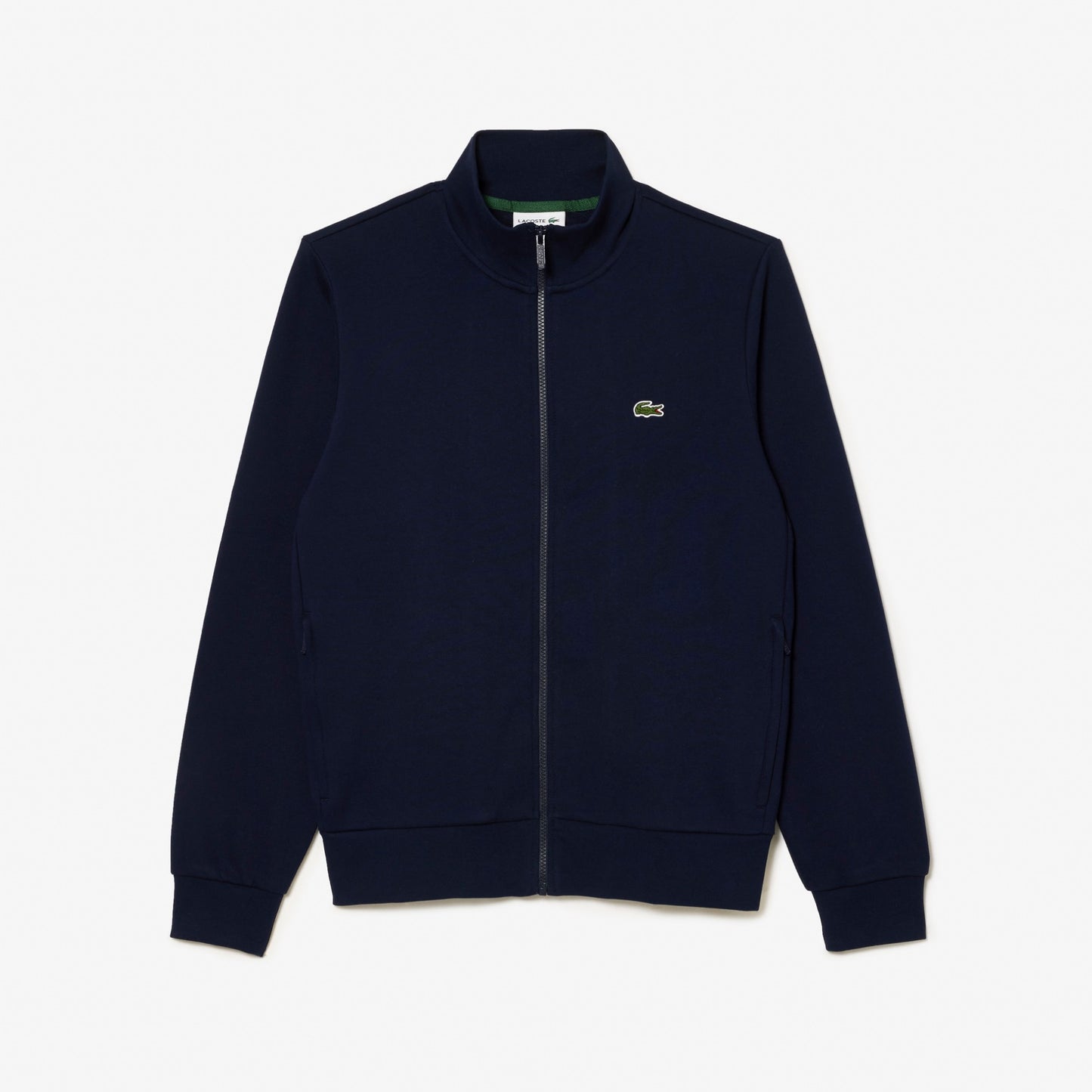 Lacoste Brushed Fleece Navy Jogger Full-Zip Sweater