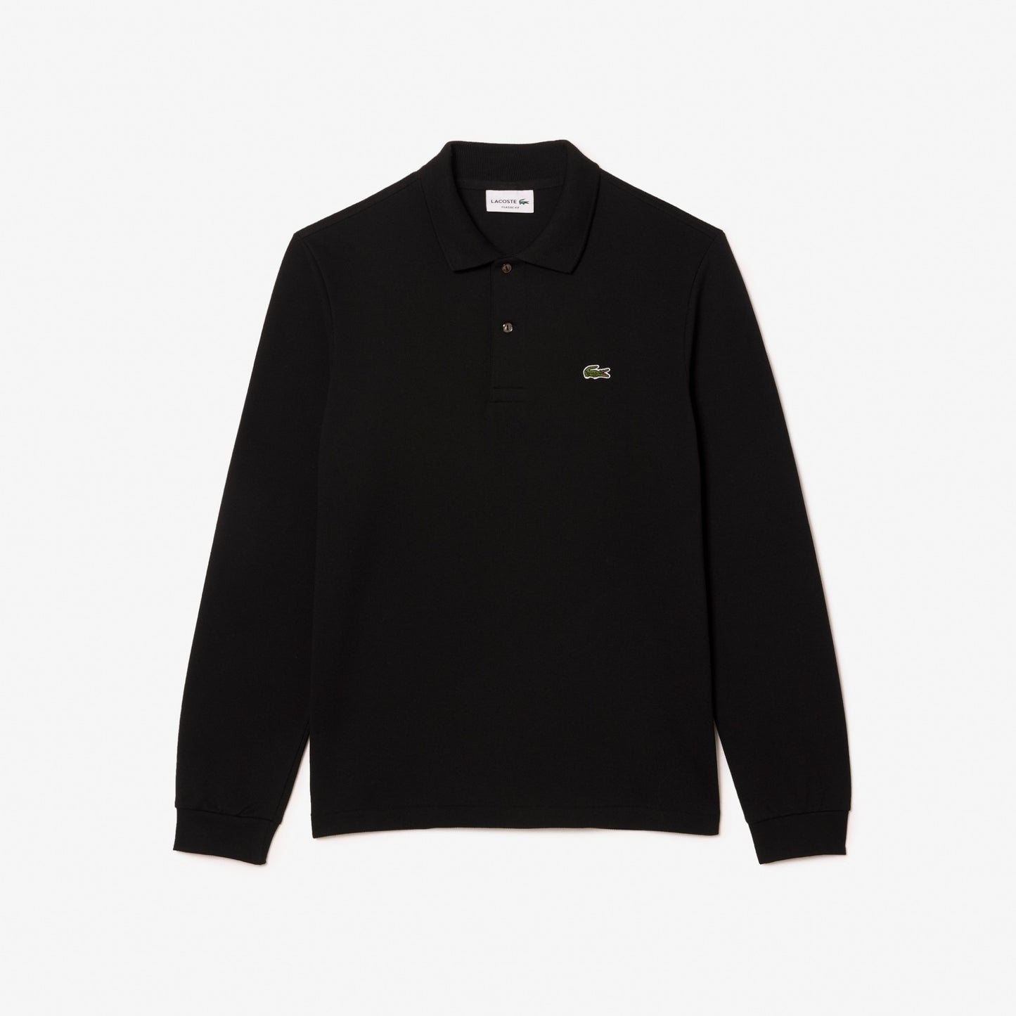 Lacoste Original Long-Sleeved Black Polo