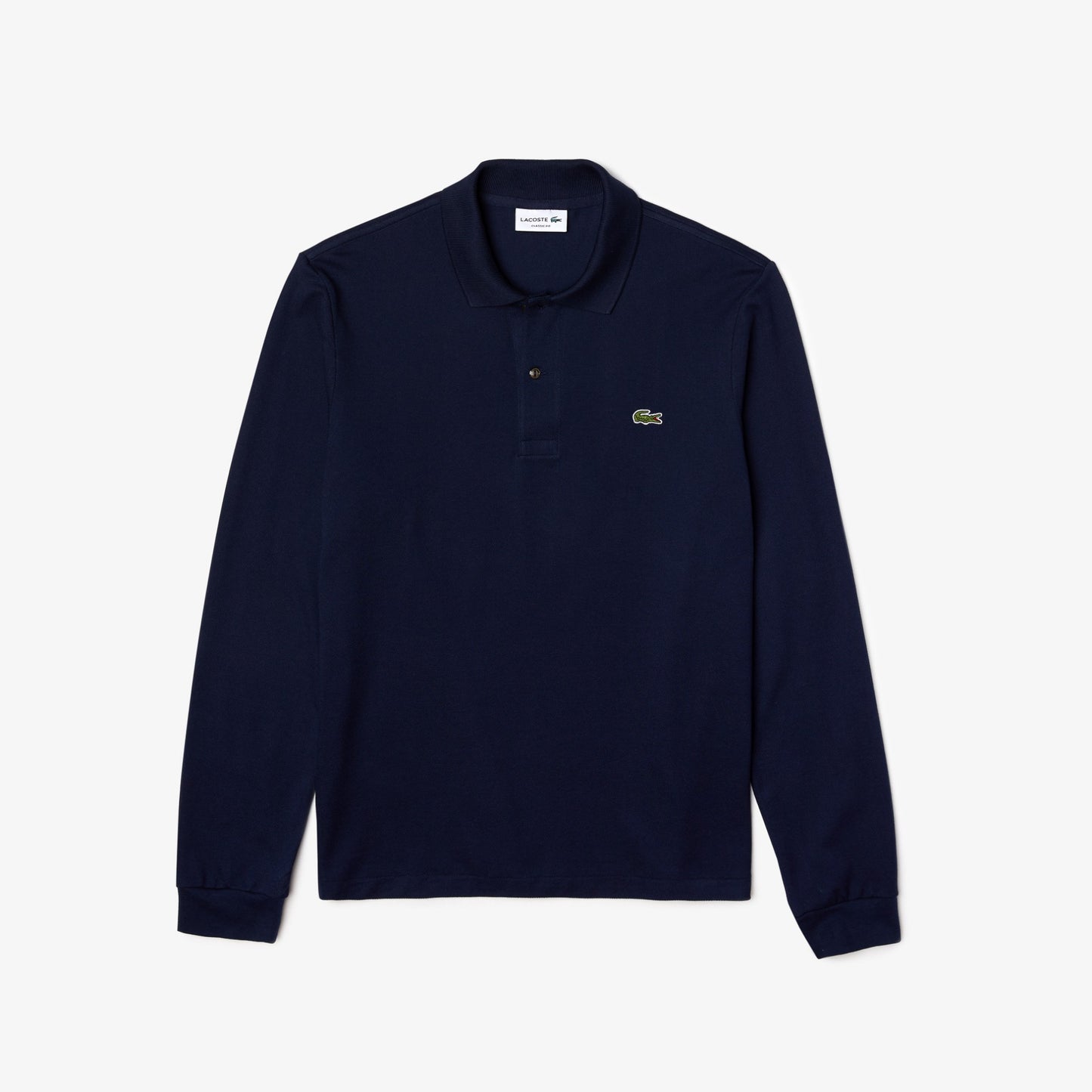 Lacoste Original Long-Sleeved Navy Polo