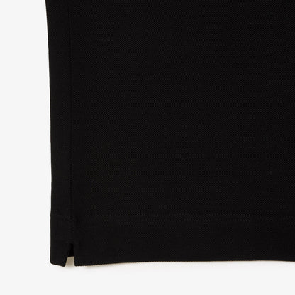 Lacoste Smart Paris Long-Sleeved Black Stretch Cotton Pique Polo