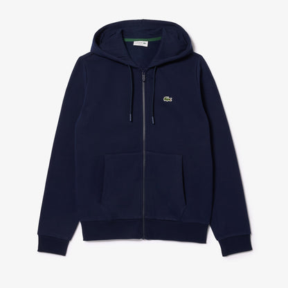 Lacoste Kangaroo Pocket Full-Zip Navy Jogger Sweater