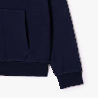 Lacoste Kangaroo Pocket Full-Zip Navy Jogger Sweater