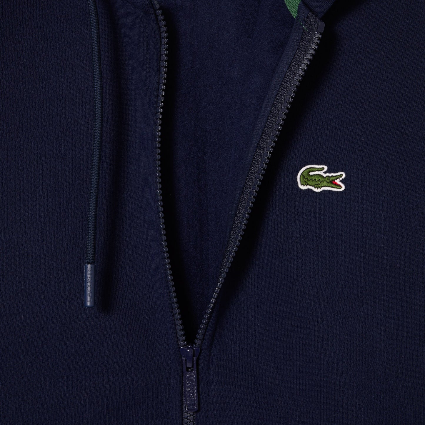 Lacoste Kangaroo Pocket Full-Zip Navy Jogger Sweater