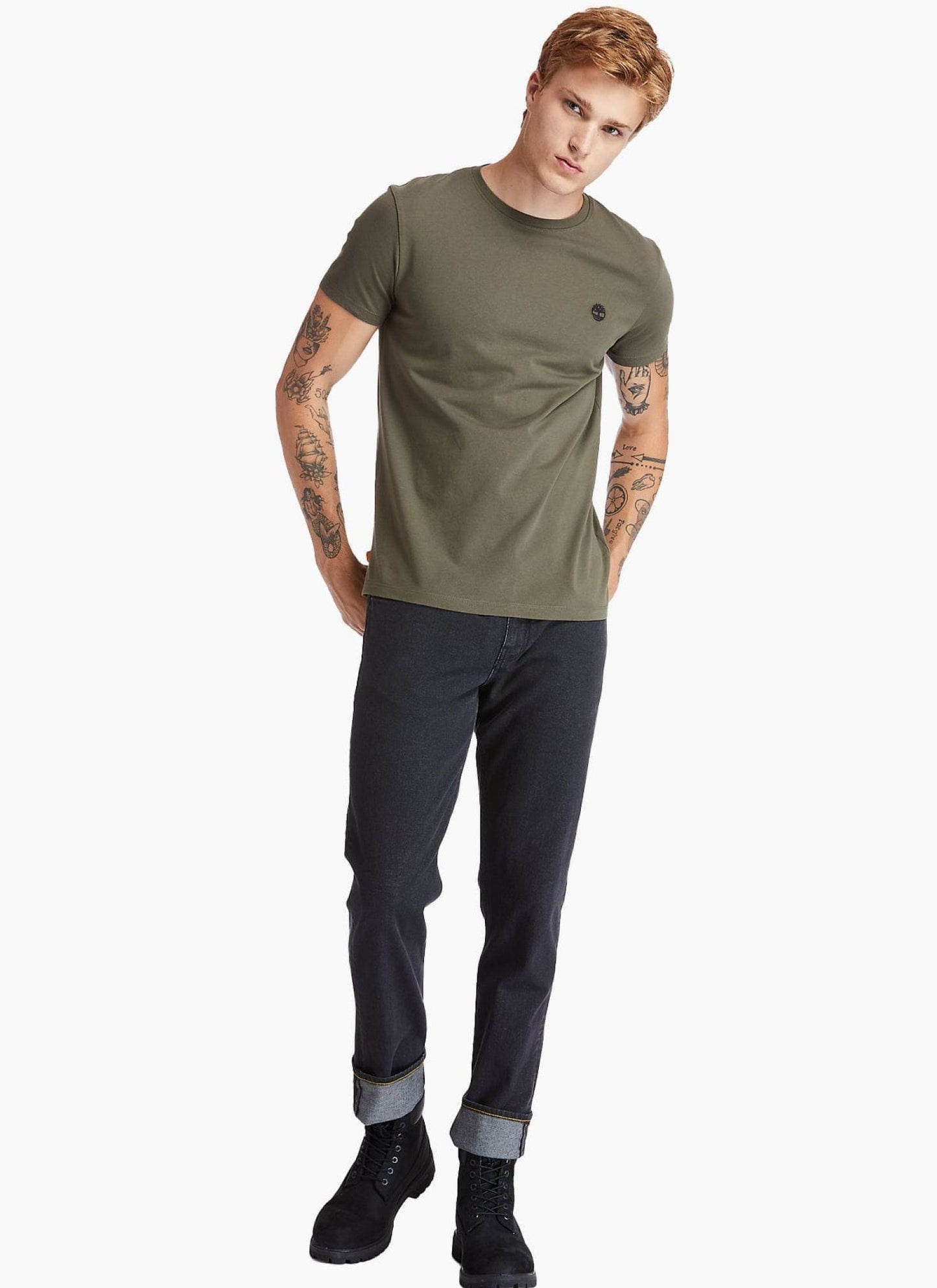 Timberland Slim Fit Olive Green T-Shirt