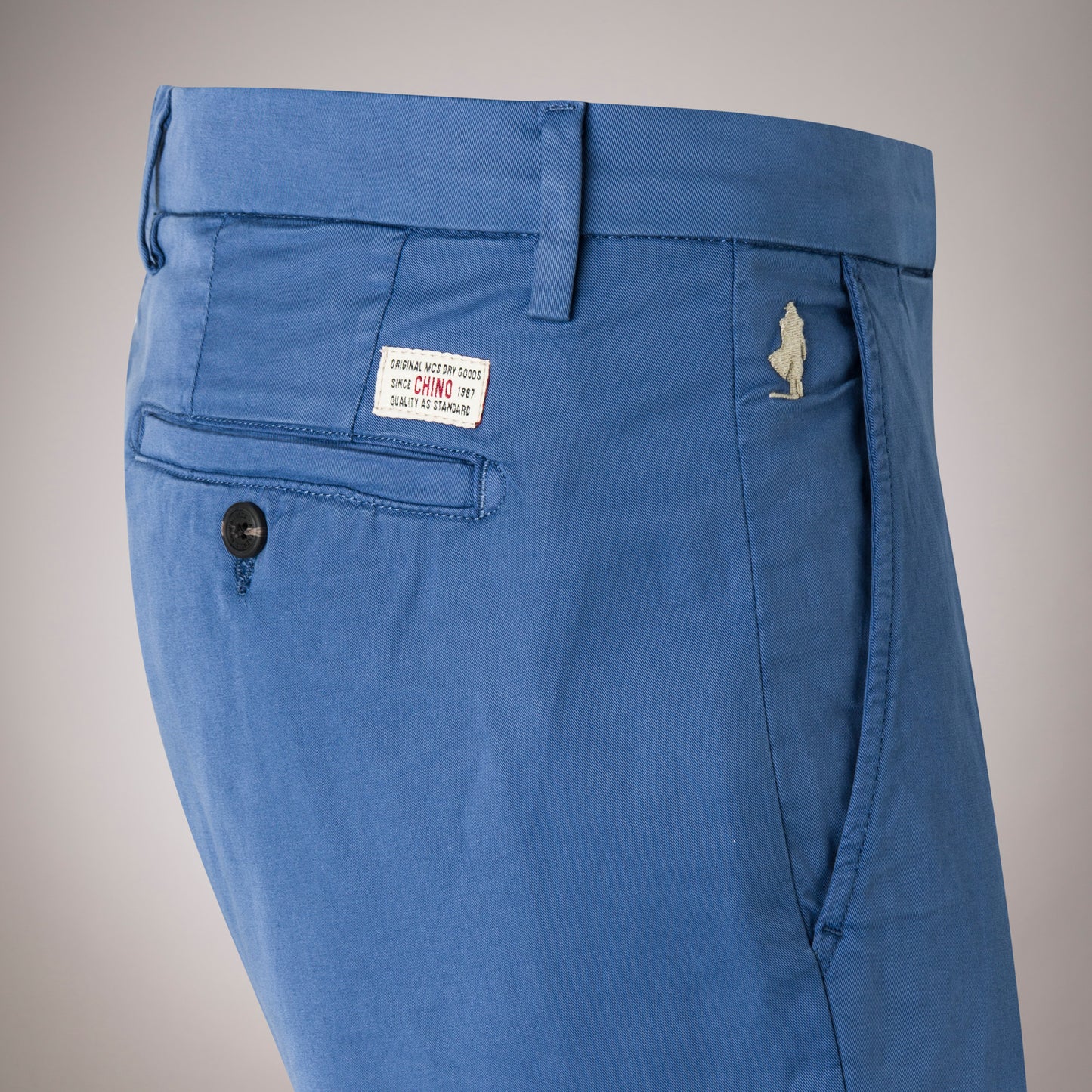 Marlboro Classics Light Blue Colour Stretch Twill Chino Pants