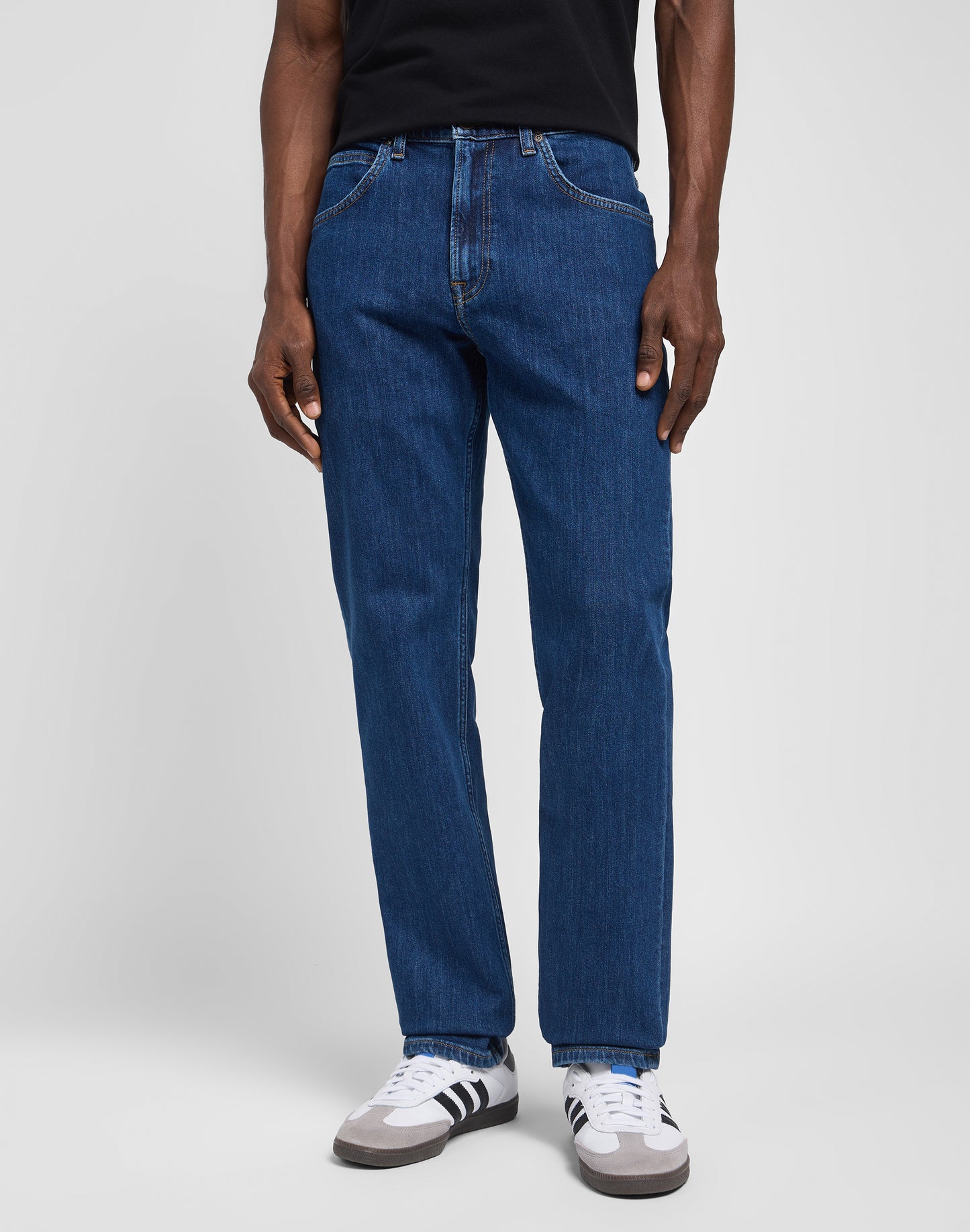 Lee Brooklyn Straight Dark-Stonewash Denim