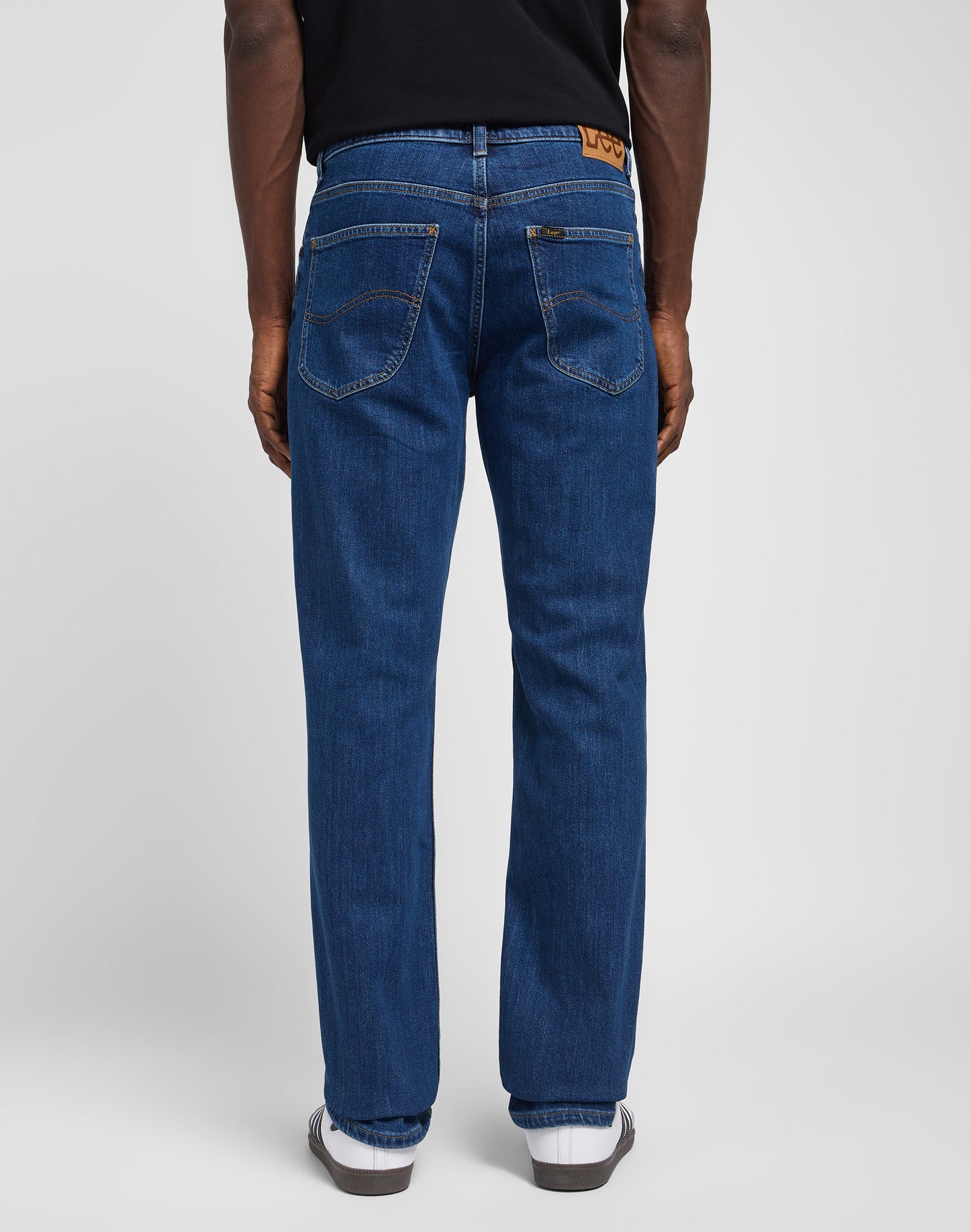 Lee Brooklyn Straight Dark-Stonewash Denim