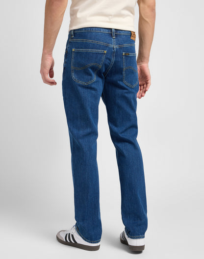 Lee Brooklyn Straight Mid Stonewash Denim