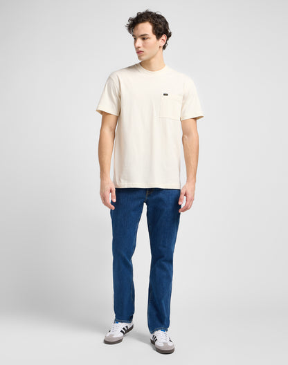 Lee Brooklyn Straight Mid Stonewash Denim