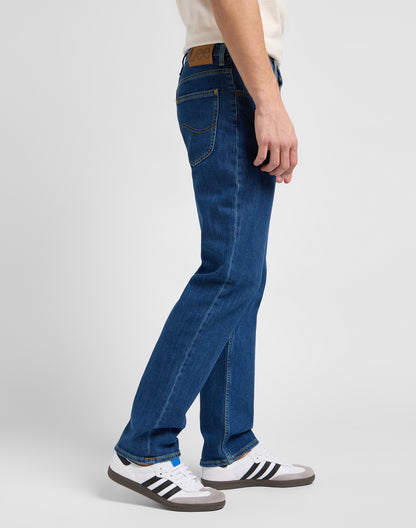 Lee Brooklyn Straight Mid Stonewash Denim