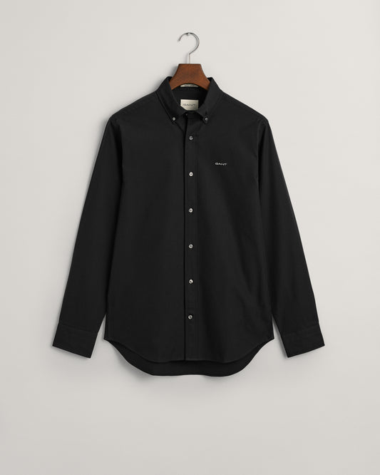 Gant Regular Fit Black Pinpoint Oxford Shirt