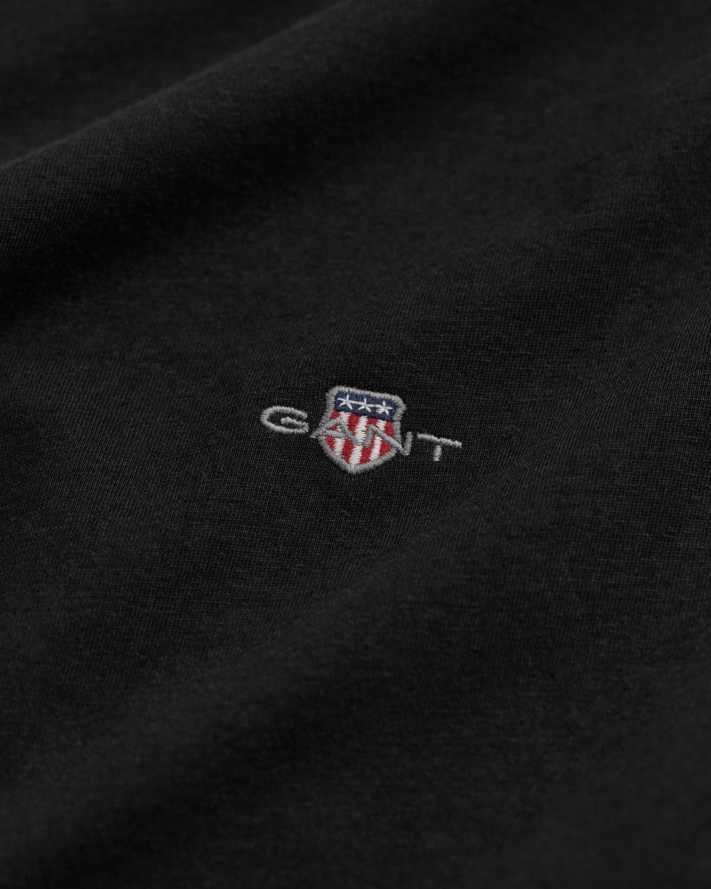 GANT Regular Fit Shield Long Sleeved Black Shirt