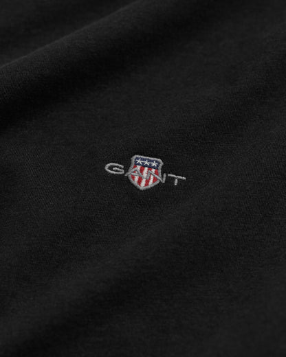 GANT Regular Fit Shield Long Sleeved Black Shirt