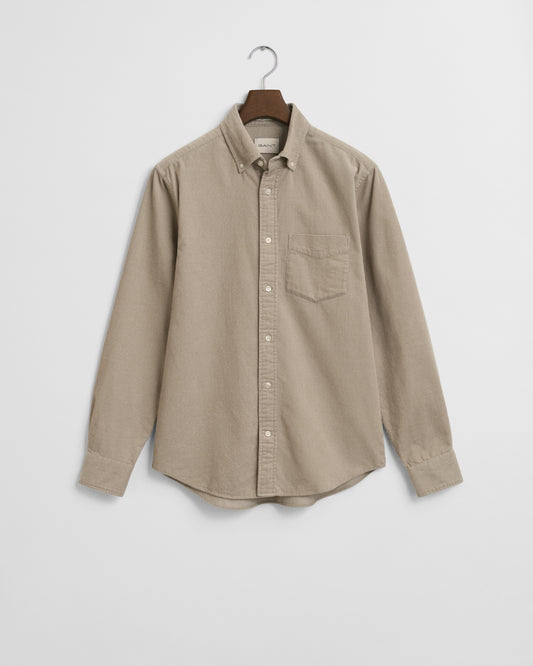 Gant Reg Corduroy Greige Shirt
