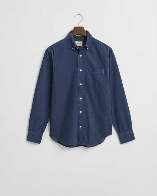 Gant Reg Corduroy Naval Blue Shirt