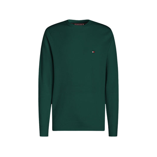 Tommy Hilfiger Essential Structure Green Knit Crewneck