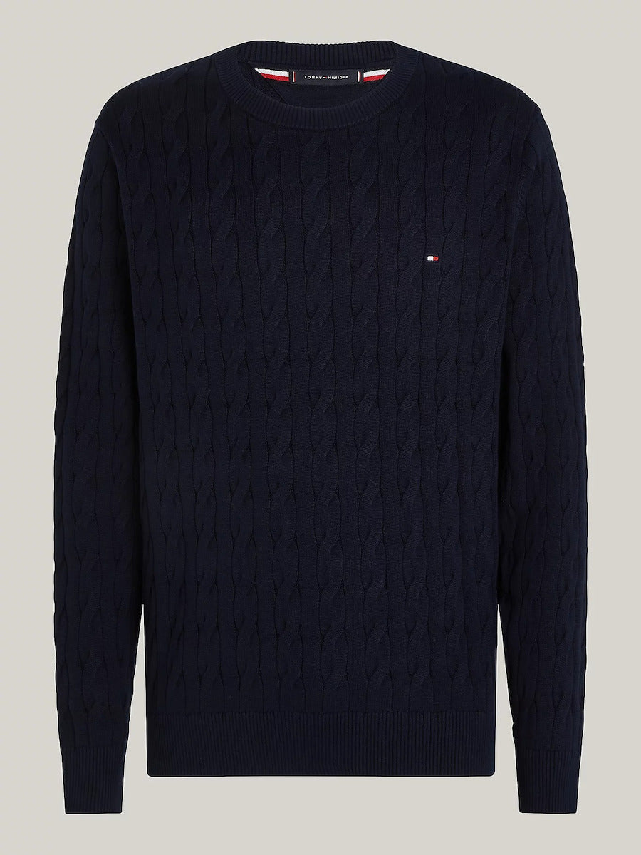 Tommy Hilfiger Long-Sleeved Navy Knitwear