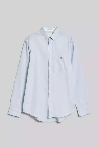 GANT Reg Honeycomb Light Blue Texture Shirt