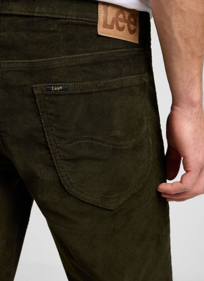 Lee Daren Zip Fly Corduroy Olive Night Trousers
