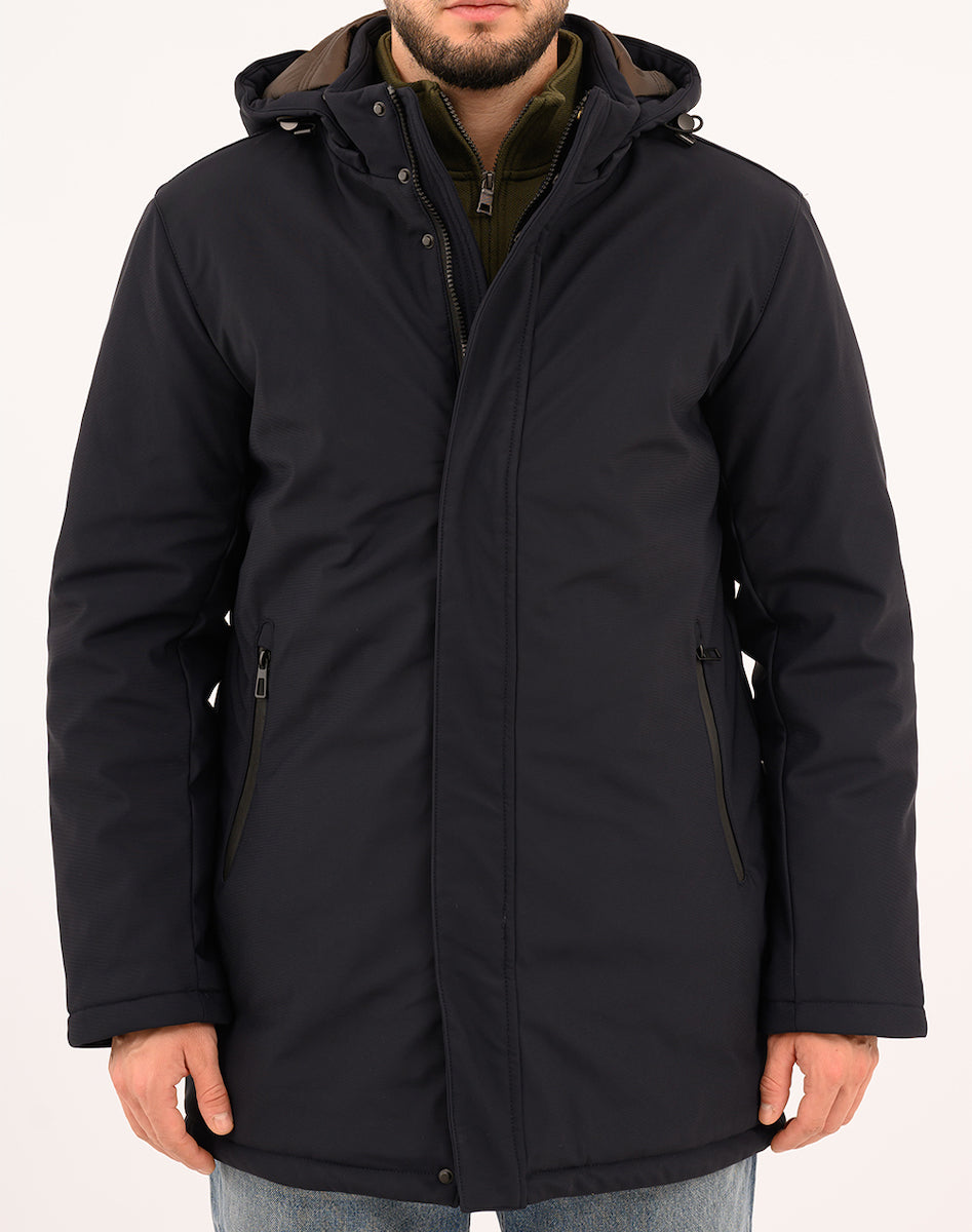 Adimari Dark Blue Parka Jacket