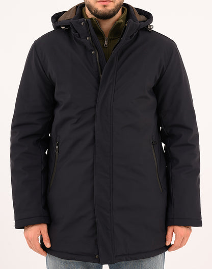 Adimari Dark Blue Parka Jacket