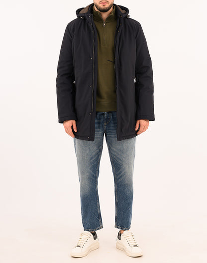Adimari Dark Blue Parka Jacket