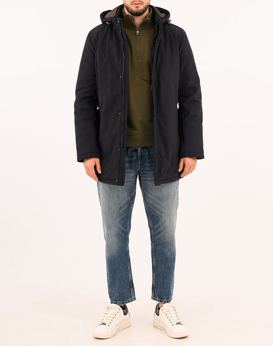 Adimari Dark Blue Parka Jacket