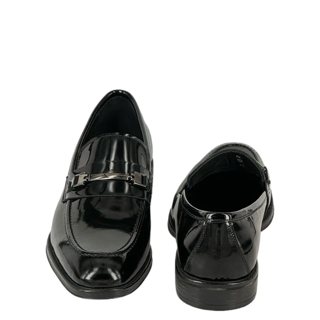 Monte Napoleone Tuxedo Loafers Vitello Lustrini