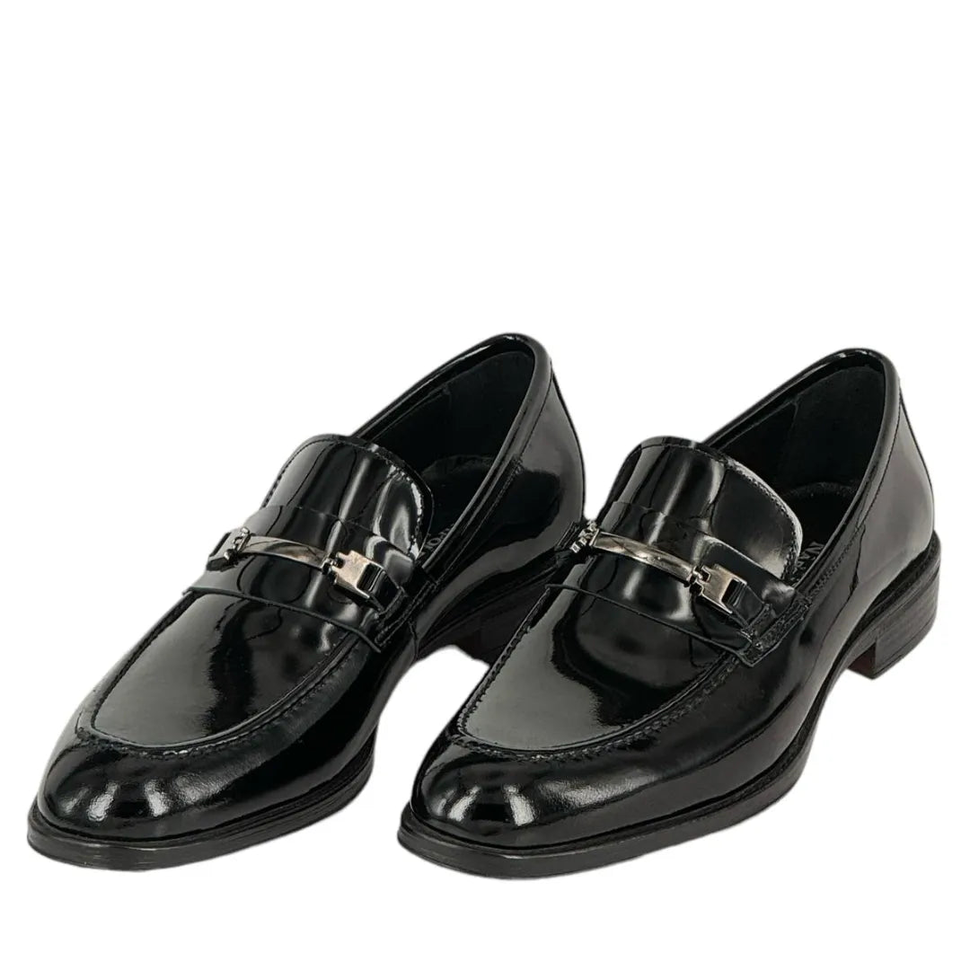 Monte Napoleone Tuxedo Loafers Vitello Lustrini