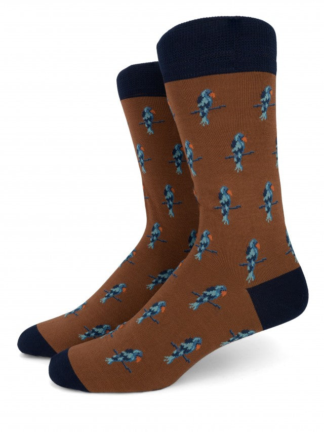 Pournaras 3717 Brown Cotton Socks