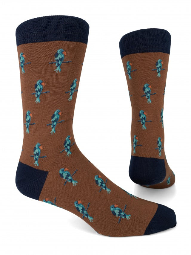 Pournaras 3717 Brown Cotton Socks