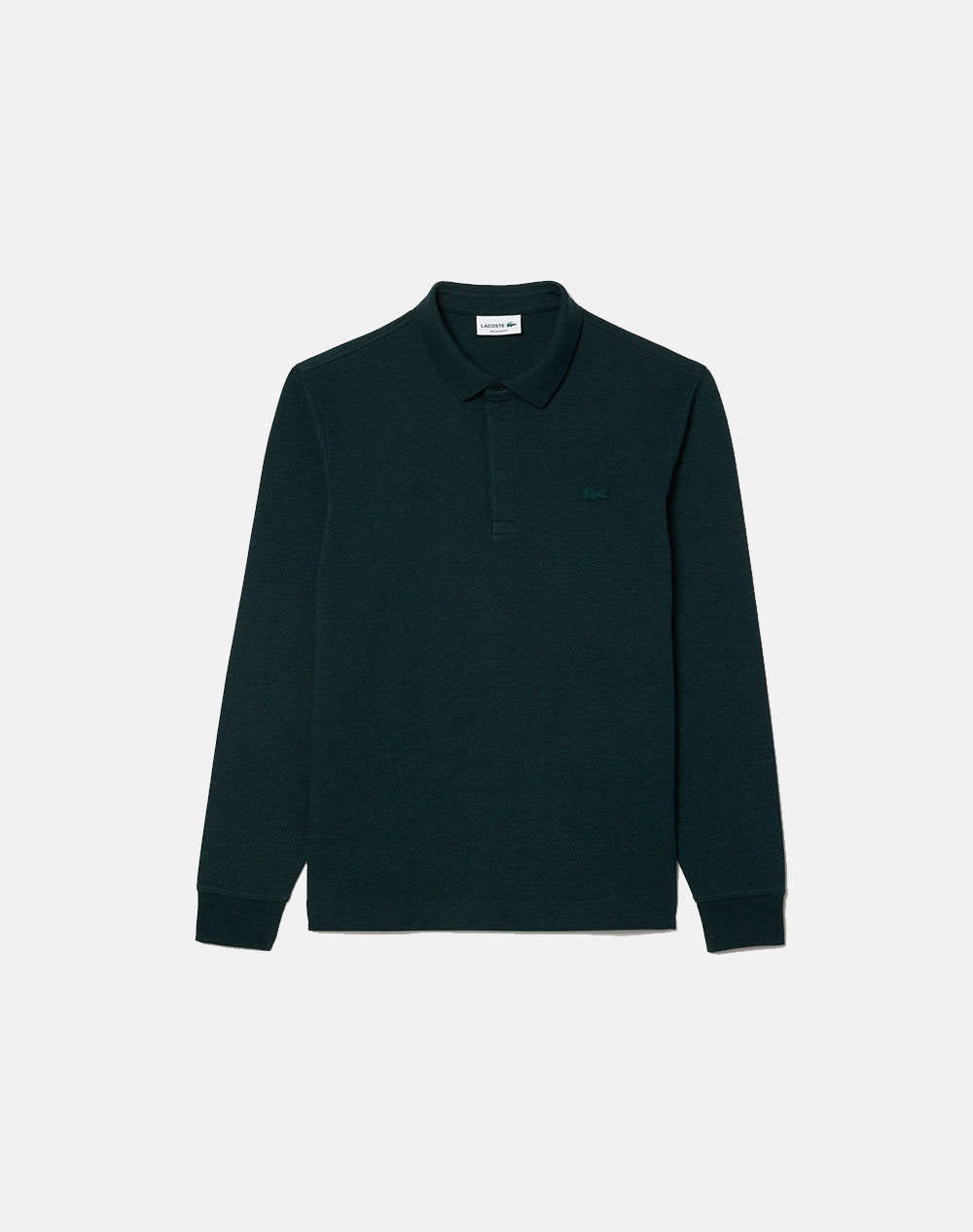 Lacoste Navy Dark Green Long-Sleeved Polo