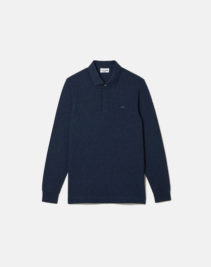 Lacoste Navy Indigo Long-Sleeved Polo