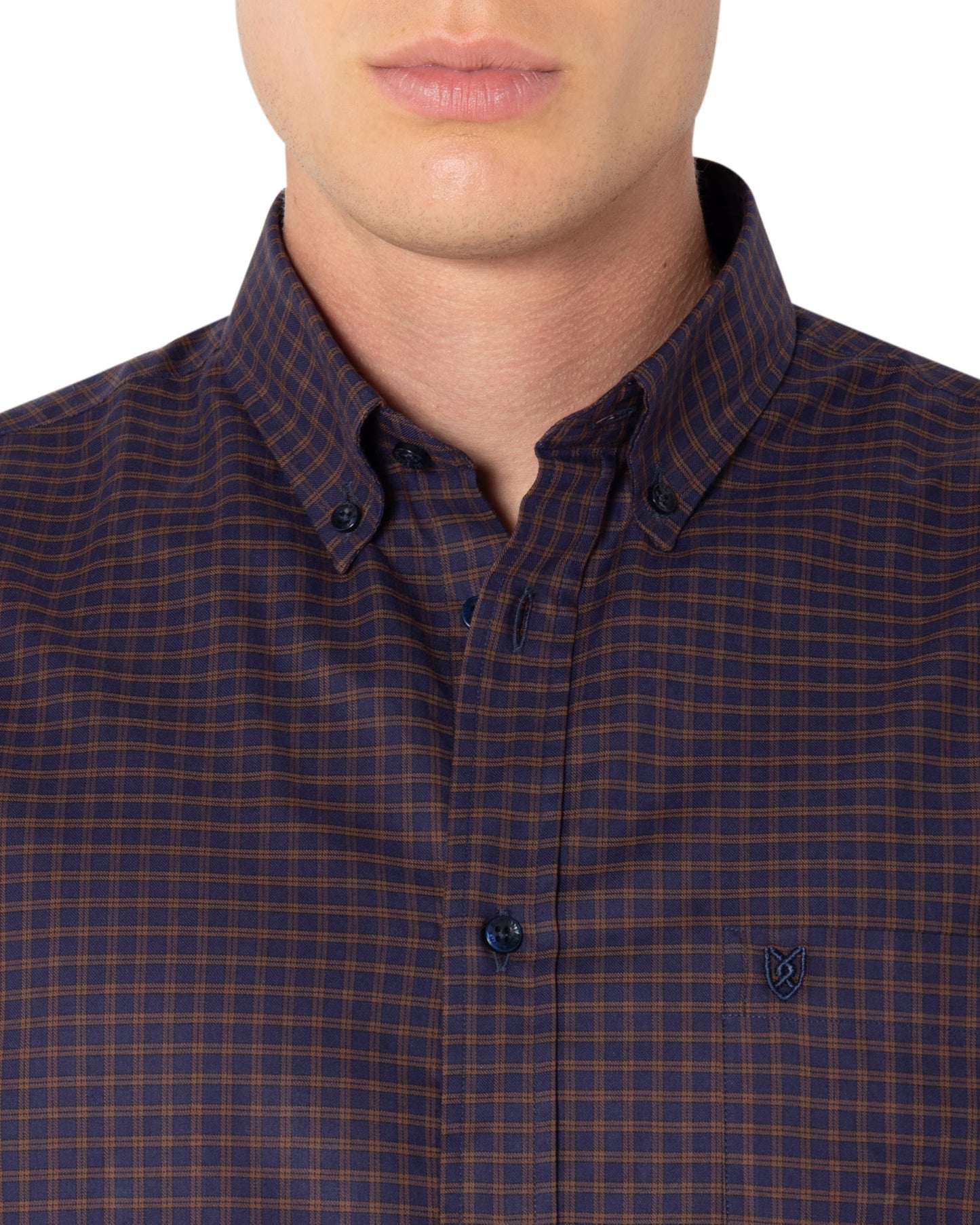 Bostonians Chester Twill Regular Fit Purple Shirt