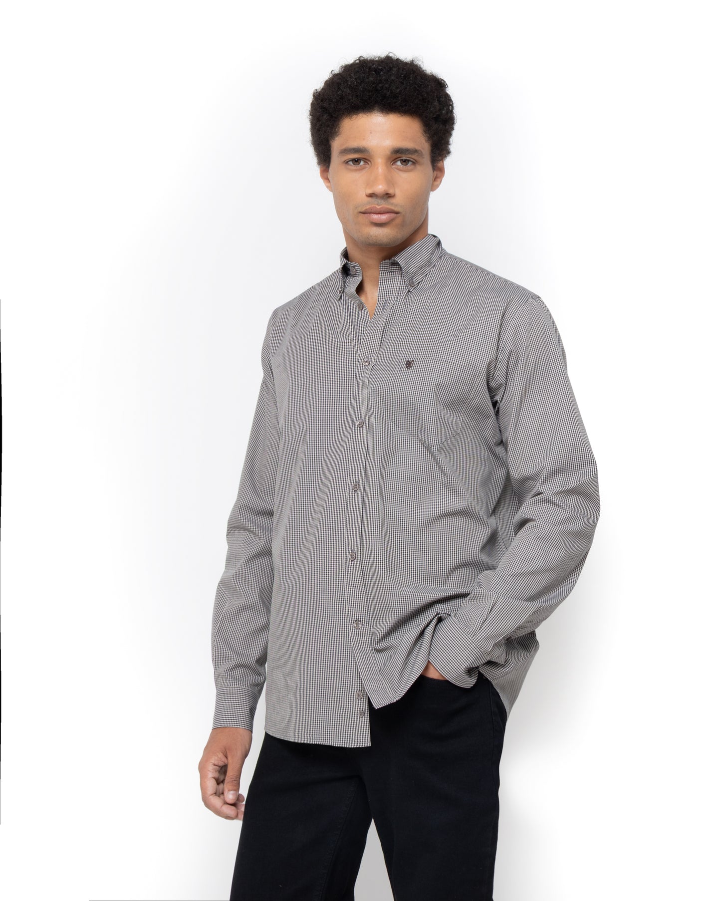 Bostonians Chester Poplin Regular Fit Blue Shirt
