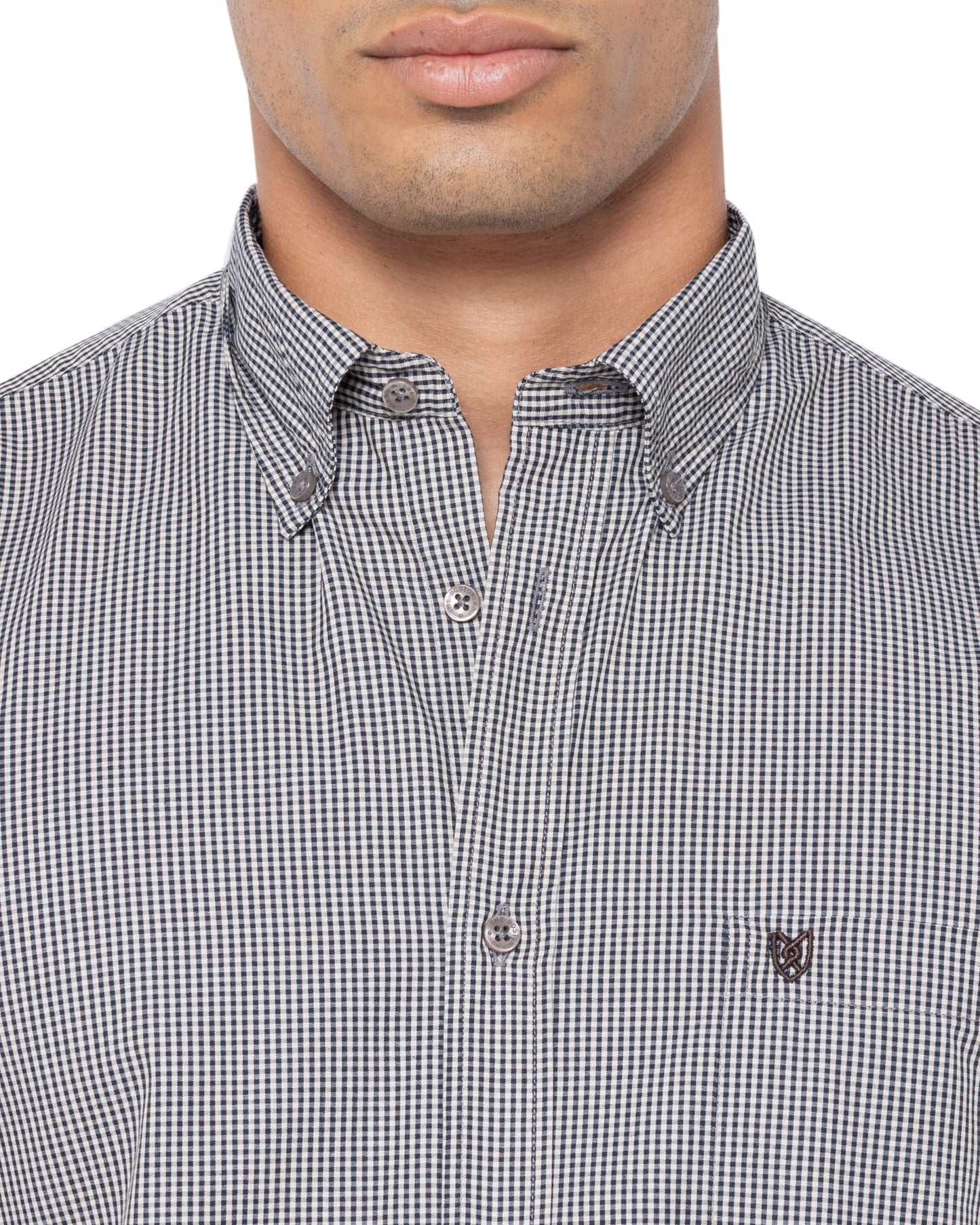 Bostonians Chester Poplin Regular Fit Blue Shirt