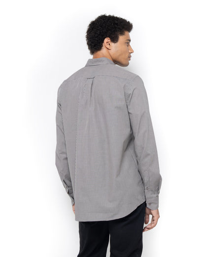 Bostonians Chester Poplin Regular Fit Blue Shirt