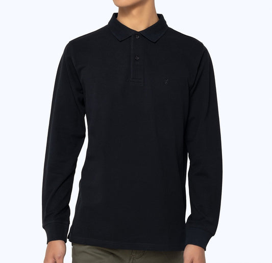 Bostonians Black Polo Pique Shirt Regular Fit