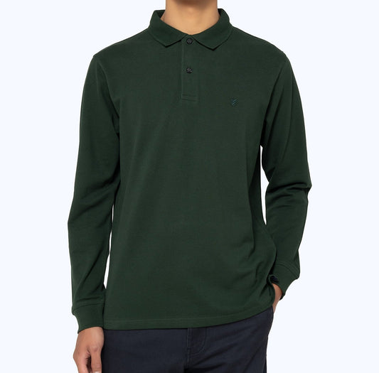 Bostonians Dark Green Polo Pique Shirt Regular Fit